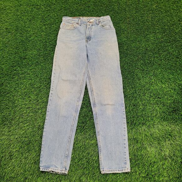 Vintage LEVIS 550 High-Waist Baggy Jeans Womens 4/5 28x31 USA Made - Picture 1 of 16
